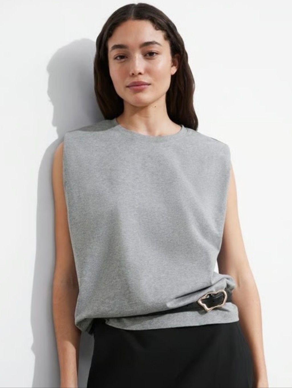 All Saints | Mika Padded Shoulder Tank